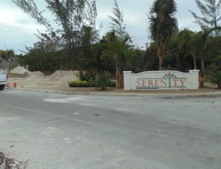 Serenity Main Entrance sign landscape